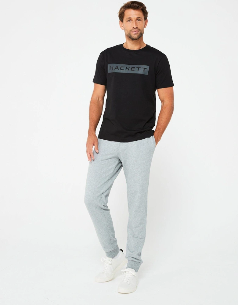 Essential Chest Box Logo T-Shirt - Black