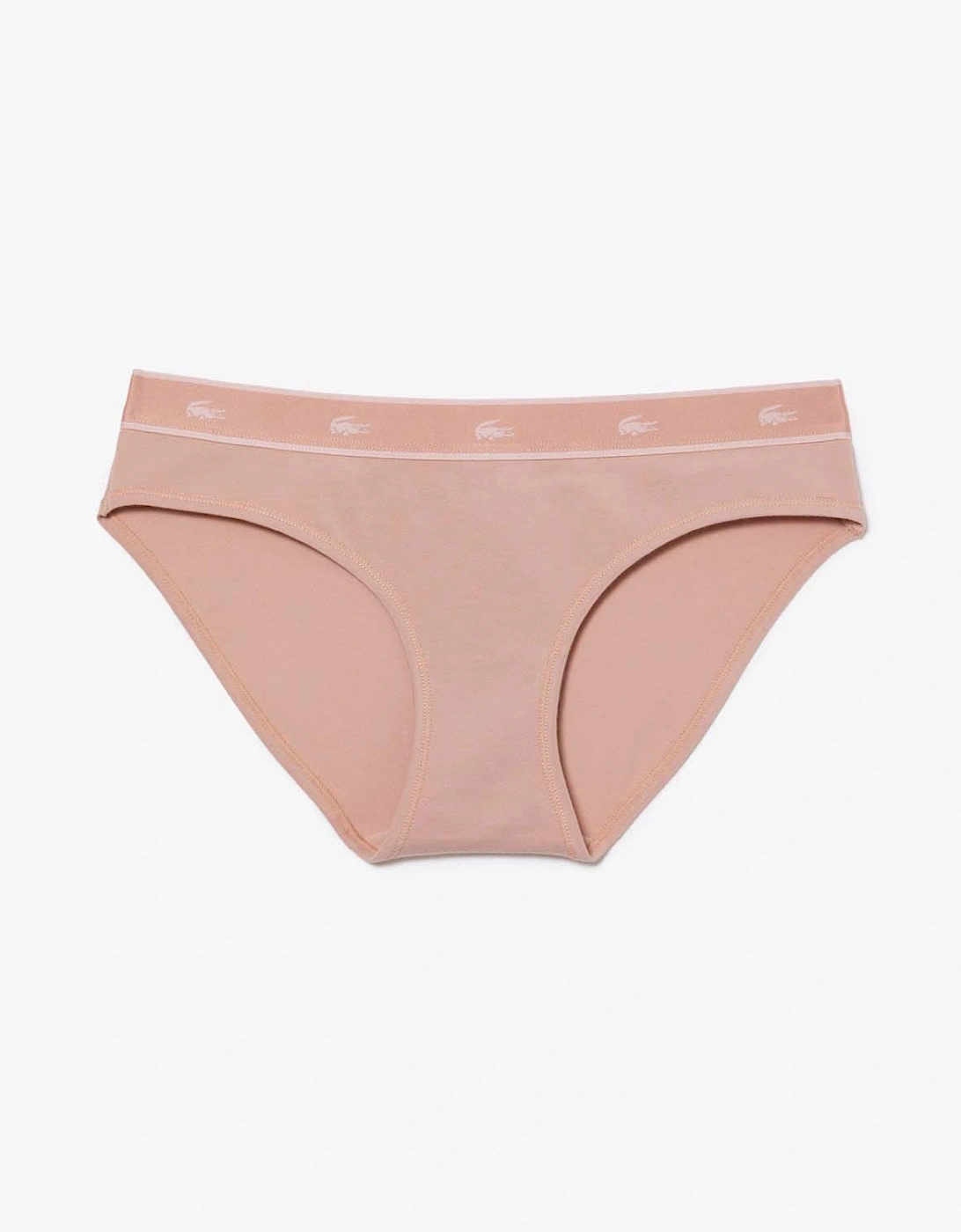 Lacoste Women's Stretch Cotton Briefs - Pink - Size: L