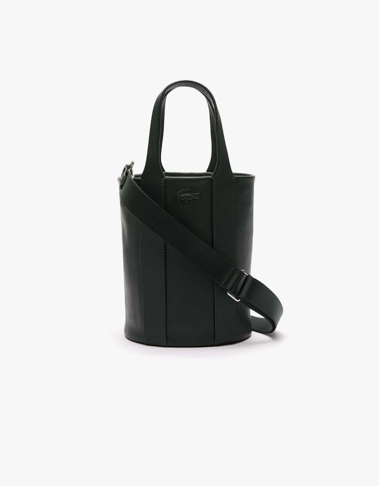 City Court Grain Leather Bucket Bag