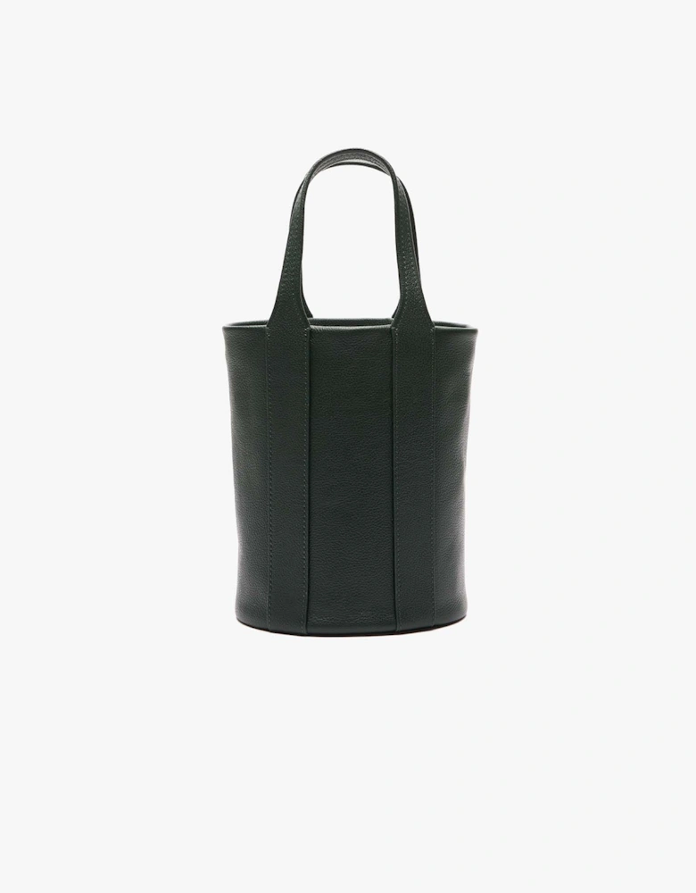 City Court Grain Leather Bucket Bag