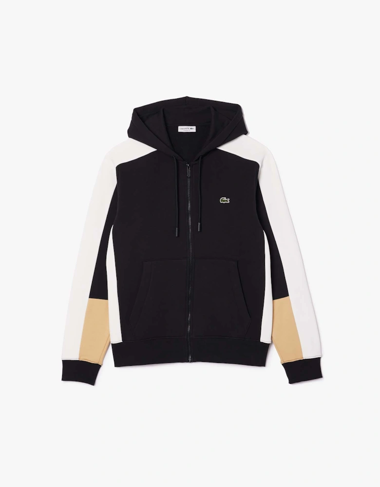 Zip-Up Colour Block Hoodie