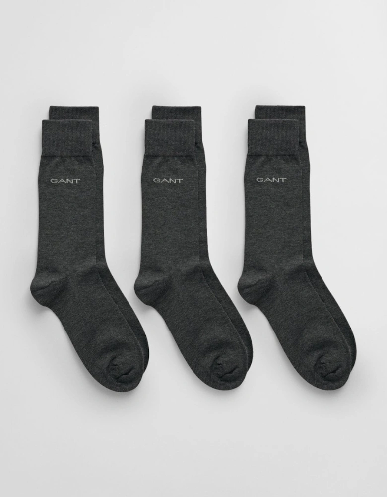 Mens Mercerized Cotton Socks 3-Pack