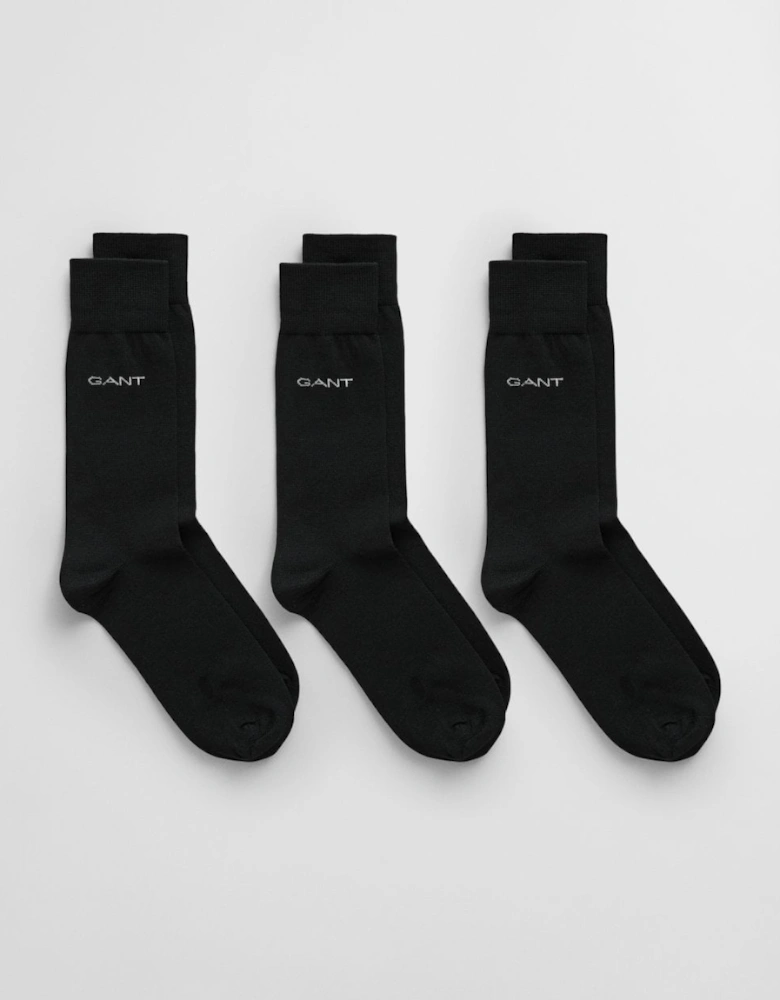 Mens Mercerized Cotton Socks 3-Pack