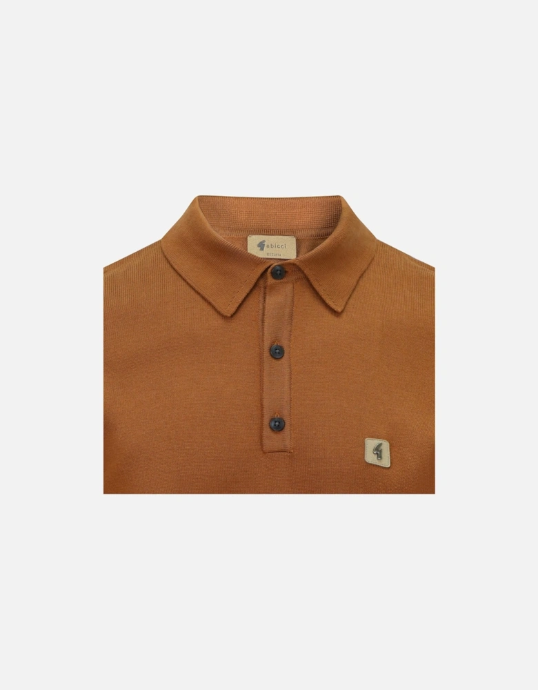 Jackson Short Sleeve Polo Shirt | Walnut