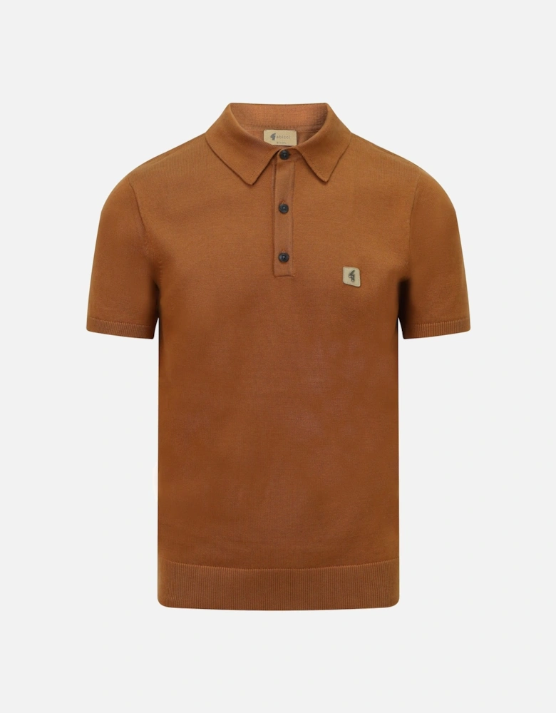 Jackson Short Sleeve Polo Shirt | Walnut