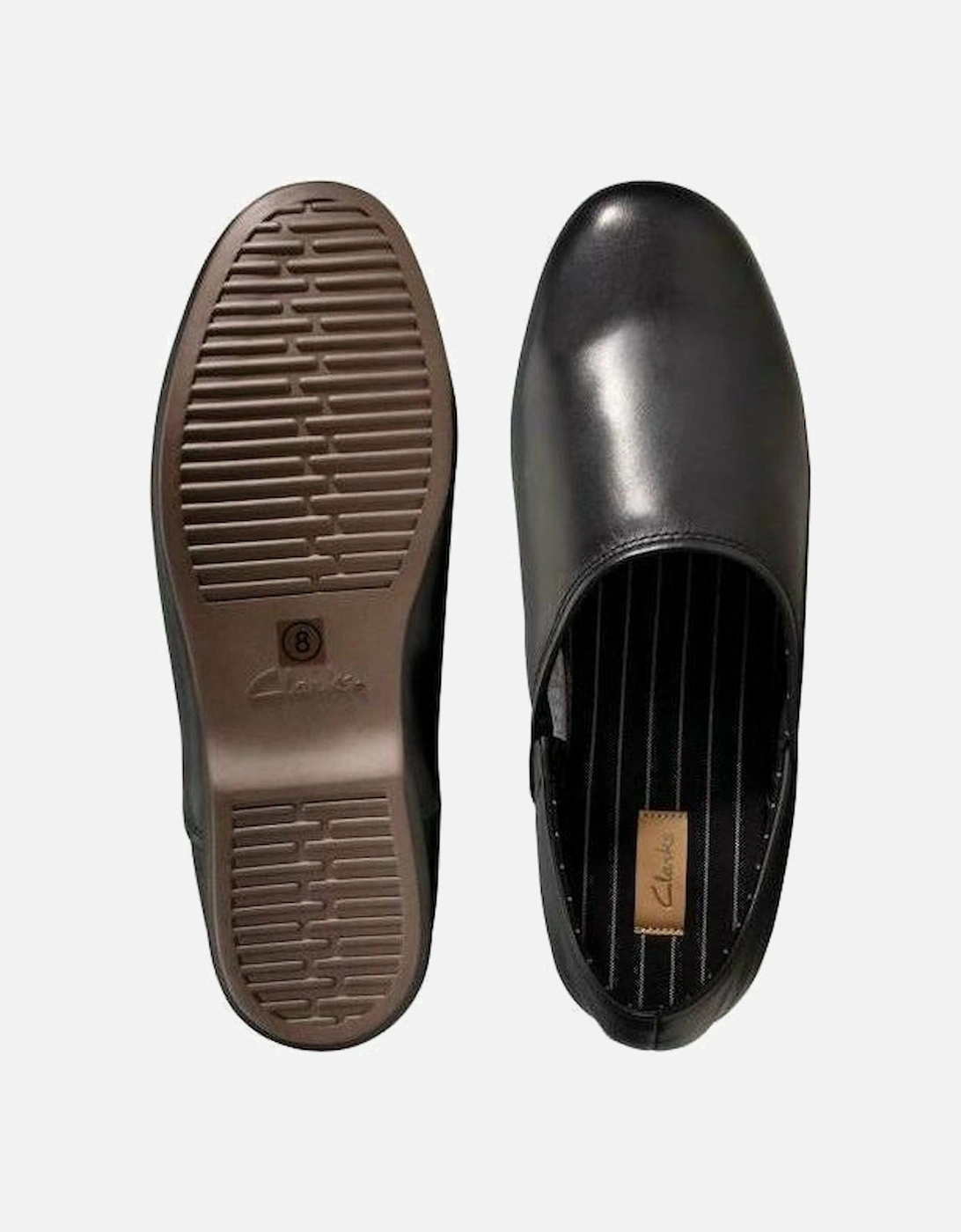 Harston Elite black leather slipper