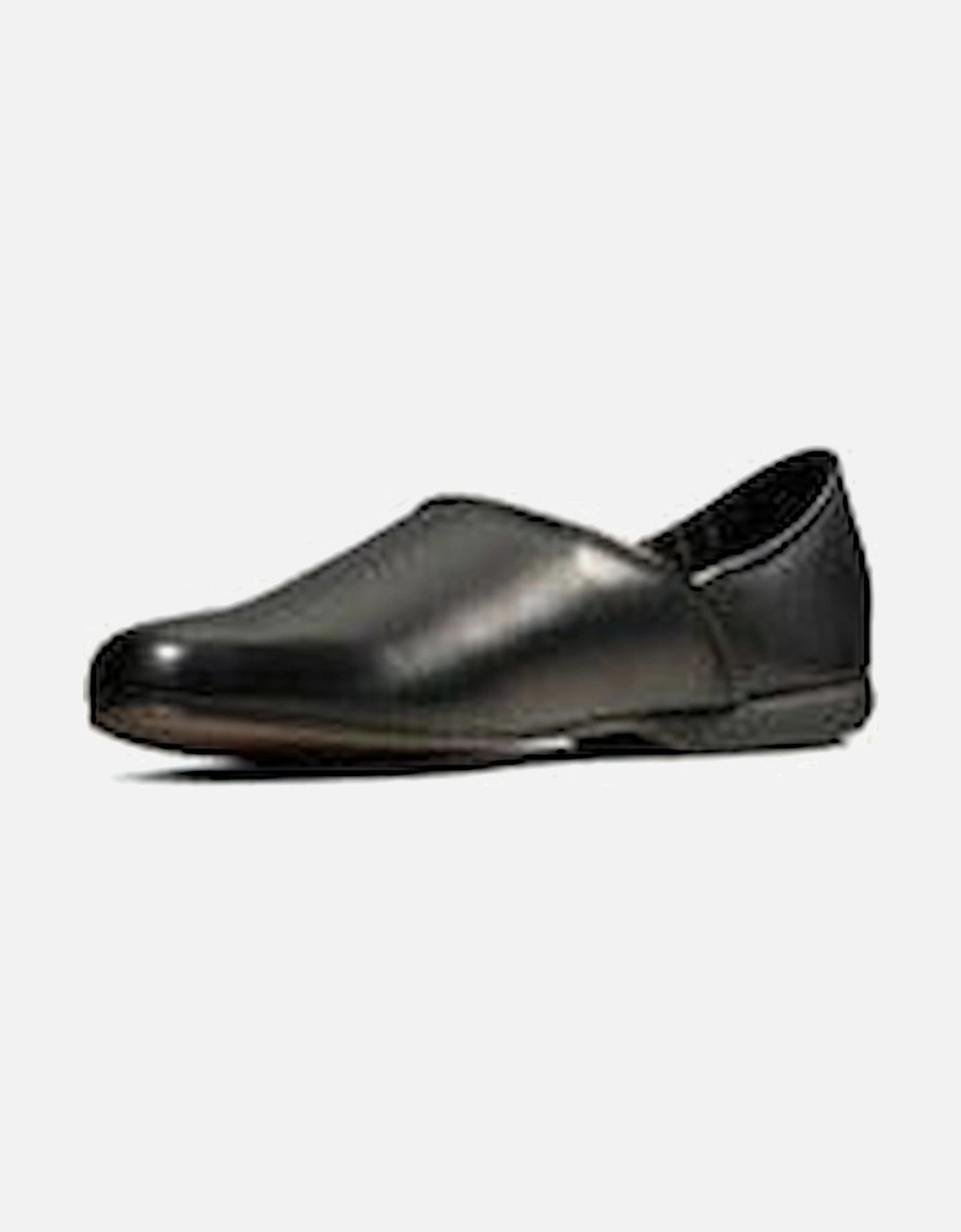 Harston Elite black leather slipper