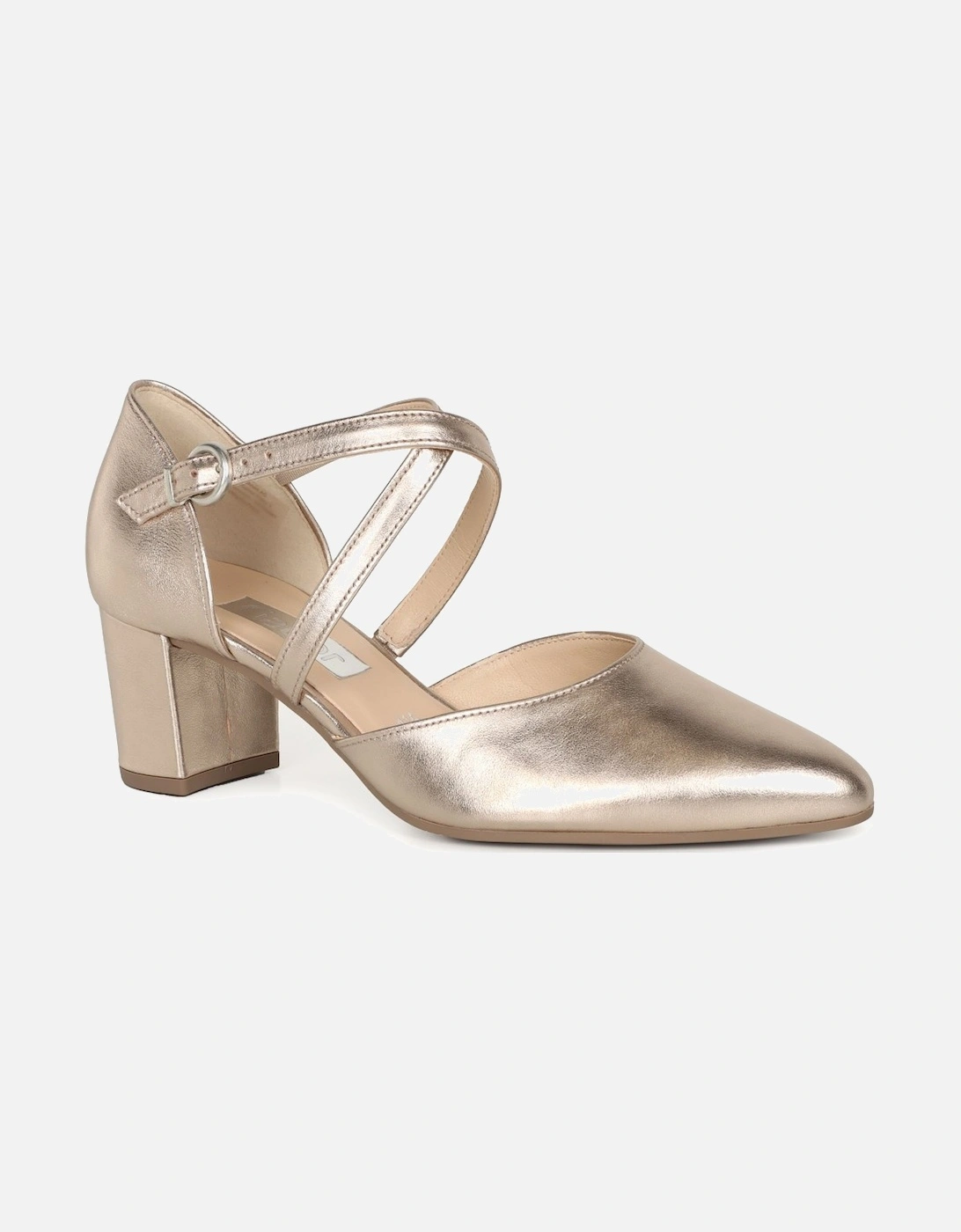 Gabor Women's Gisele Womens Open Court Shoes - Silver - Size: 7.5