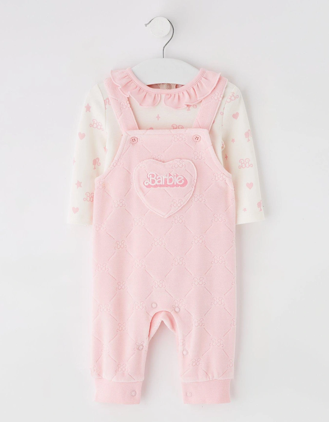 Baby 2 Piece Bodysuit And Dungaree Set - Pink, 5 of 4