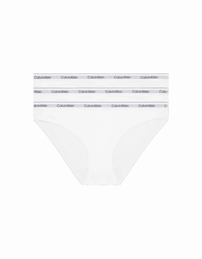 White Printed Cotton Blend Womens Underwear