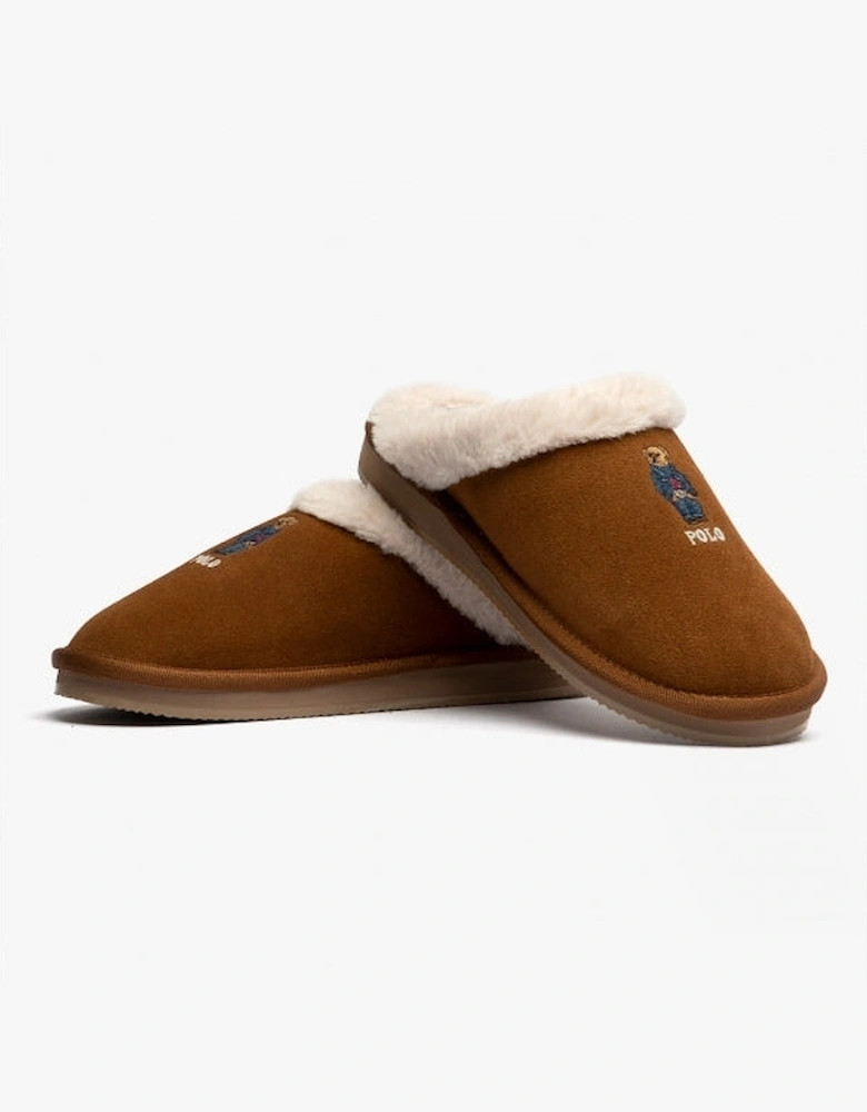 KAYLEIGH SCUFF BEAR Womens Suede Mule Slippers Snuff