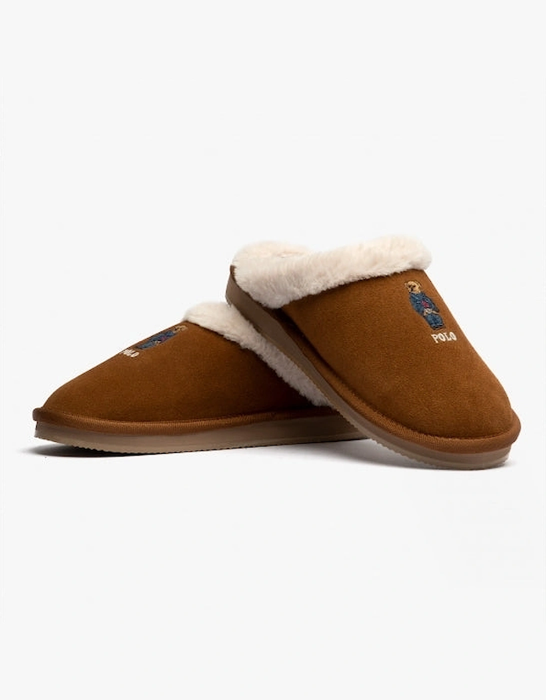 KAYLEIGH SCUFF BEAR Womens Suede Mule Slippers Snuff