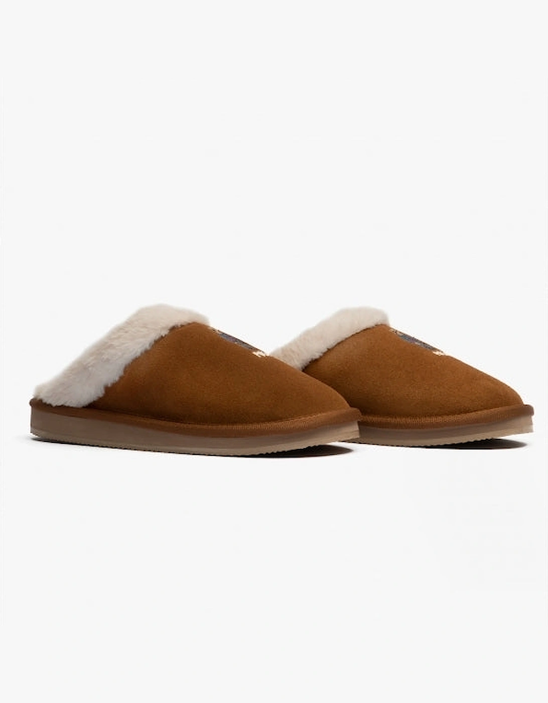 KAYLEIGH SCUFF BEAR Womens Suede Mule Slippers Snuff