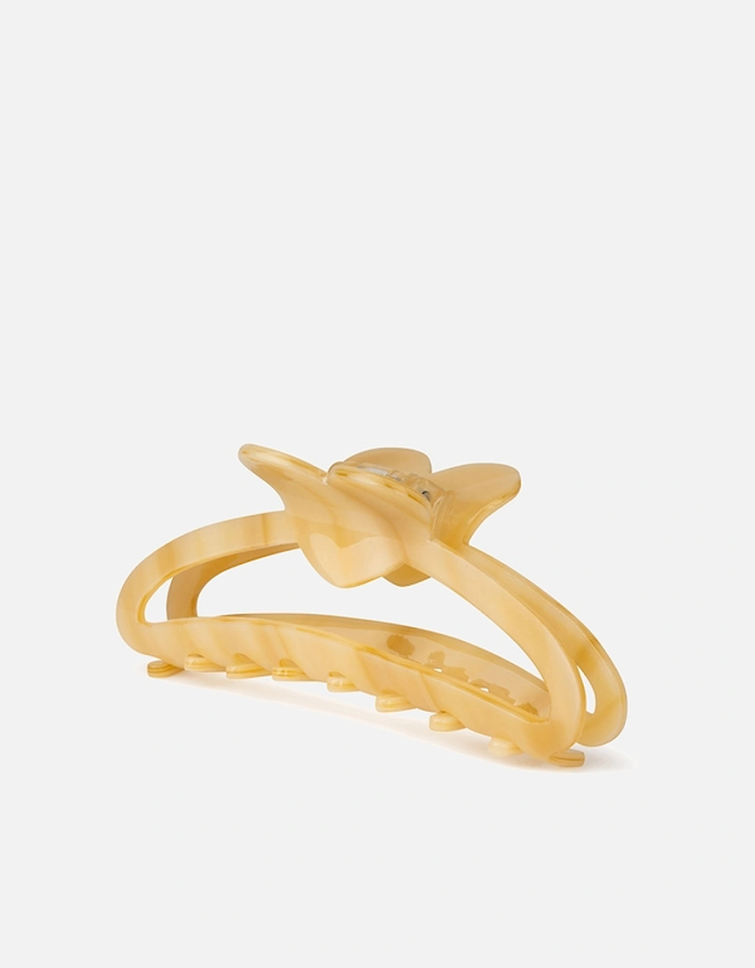 Open Heart Middle Acetate Claw Clip, 2 of 1
