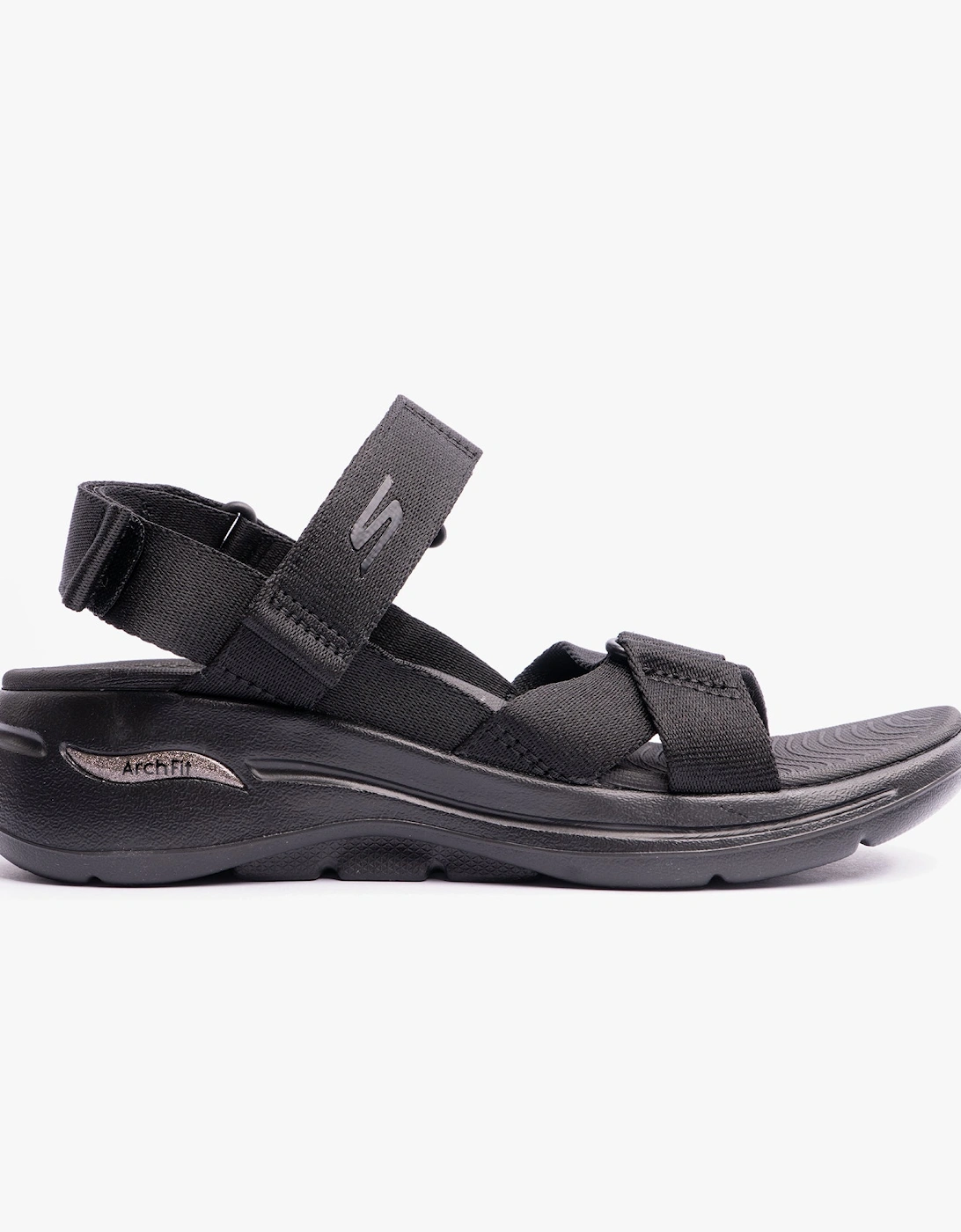 Skechers 140808/BBK GO WALK ARCH FIT SANDAL - ATTRACT Womens Sandals Black, 7 of 6