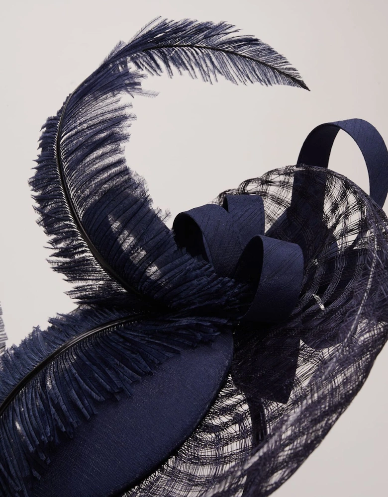 Statement Feather Disc Fascinator