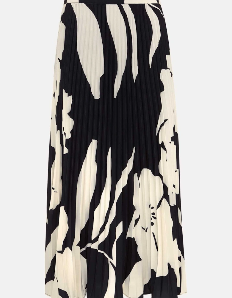 Elmina Floral Pleated Skirt