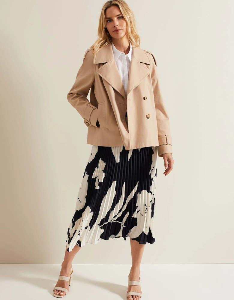 Elmina Floral Pleated Skirt