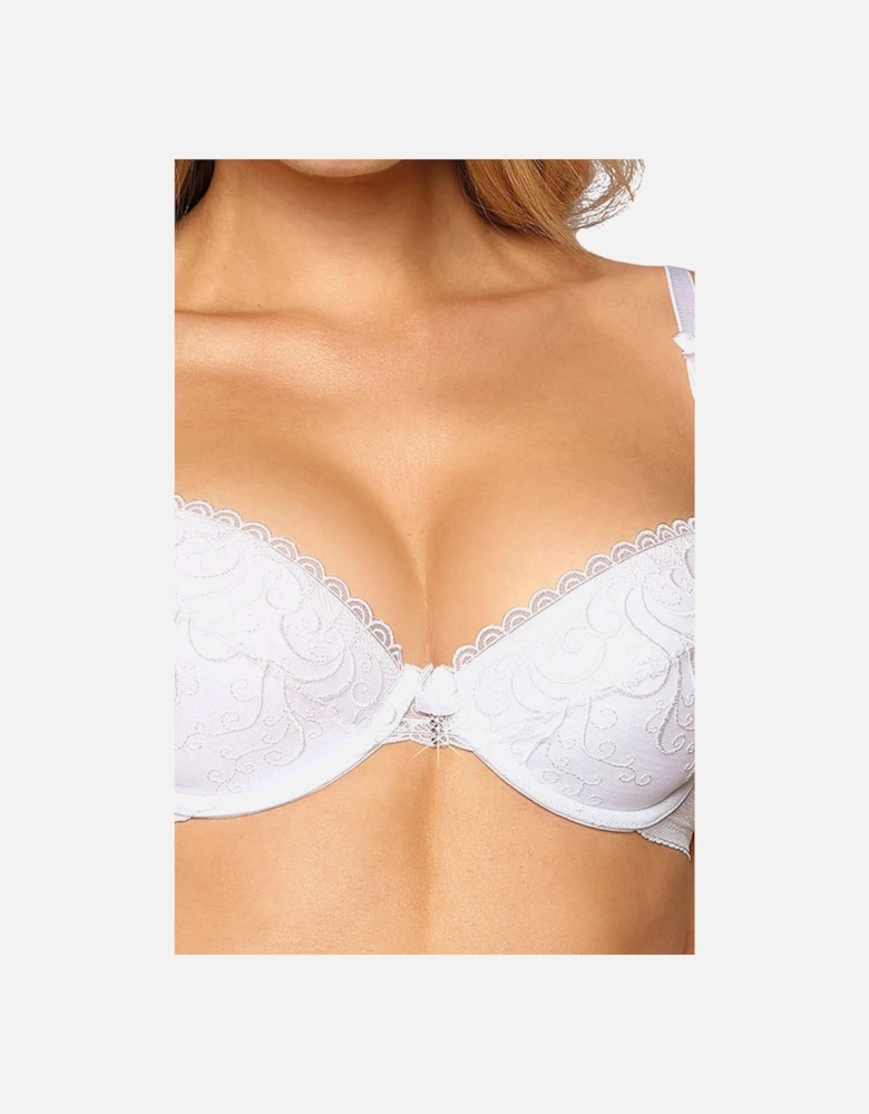 Luxury Bra Underwired Lace by Women - White