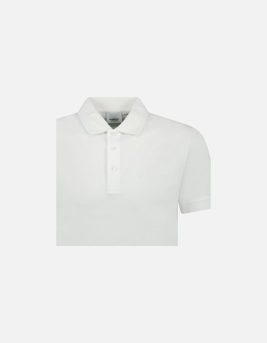 'Hartford' Embossed Logo Polo White