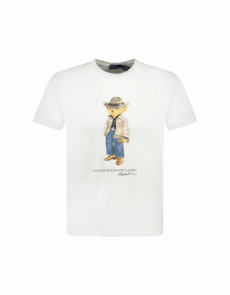 Polo Bear Cotton Jersey T-Shirt White