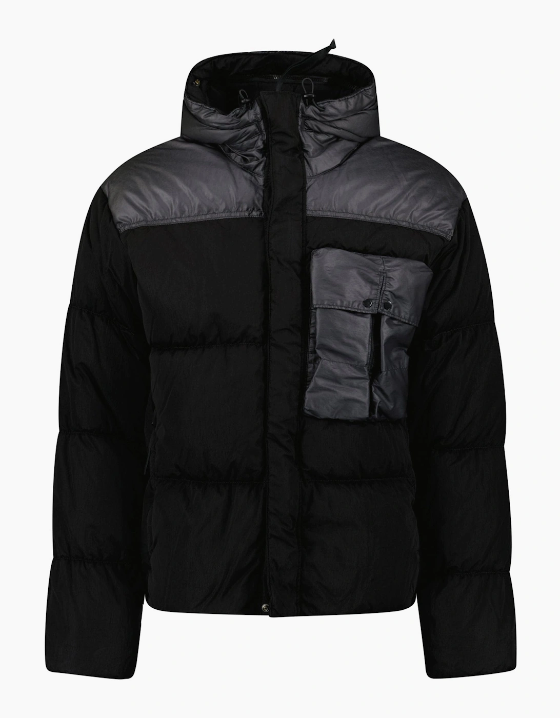 Cp Company Men's Black Eco Chrome R Mixed Goggle Down Jacket  42/Regular Xl