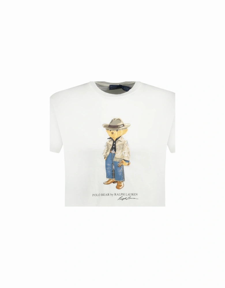 Polo Bear Cotton Jersey T-Shirt White