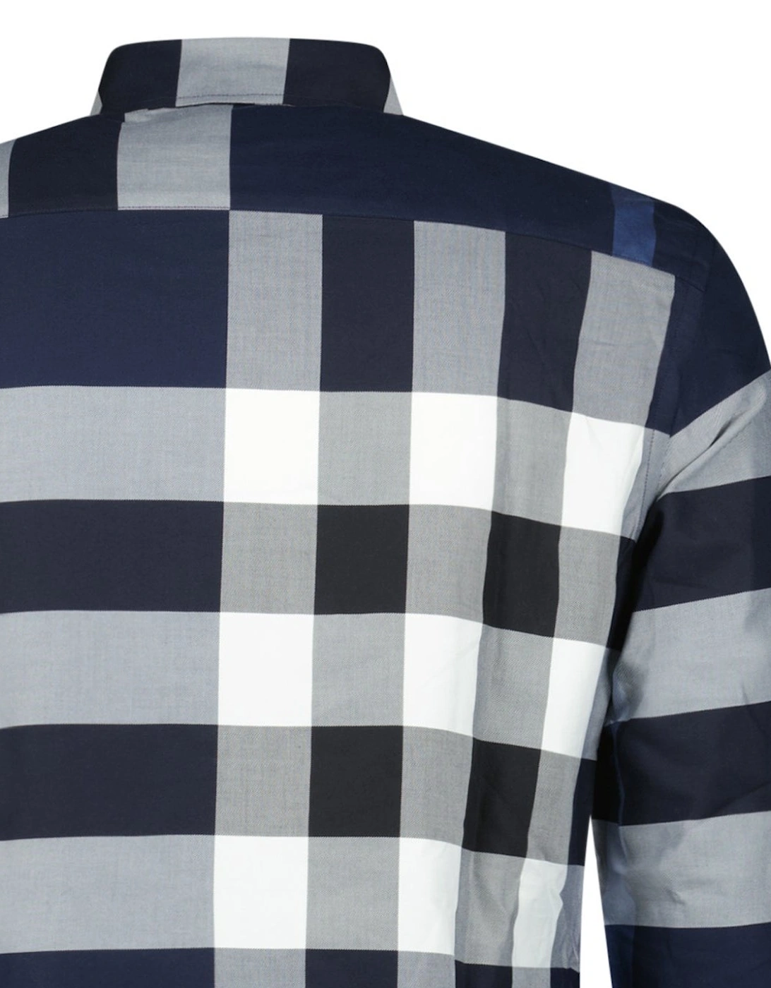 'Somerville' Check Shirt in Navy Blue