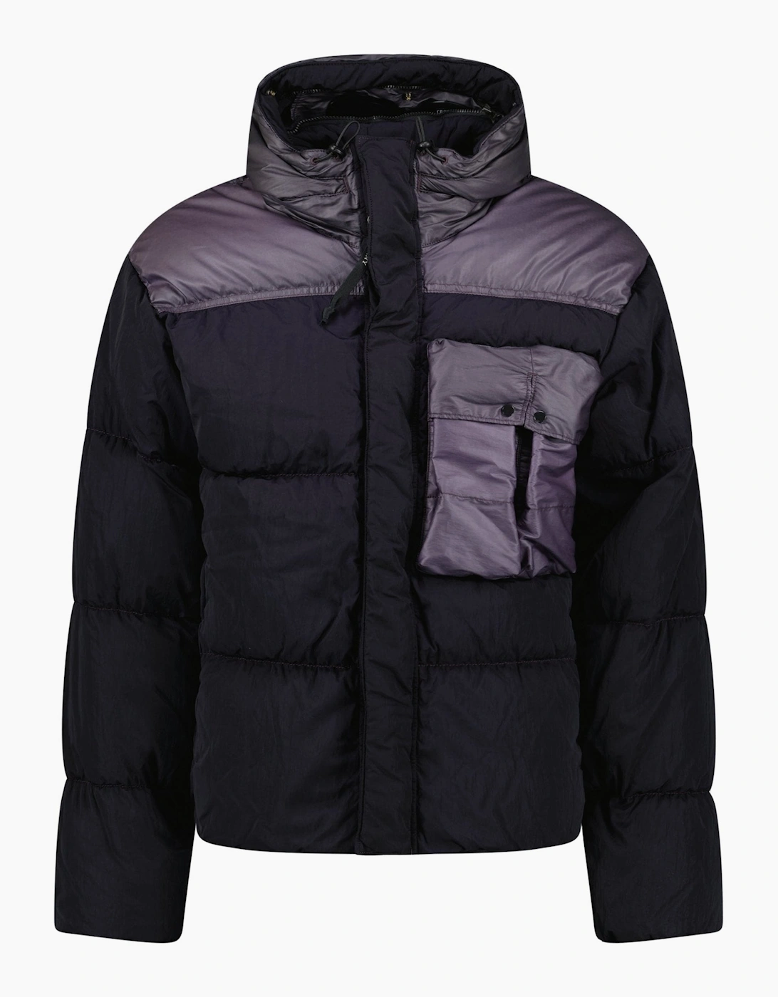 Men's CP Company Eco Chrome R Mixed Goggle Down Jacket Nightshade - Purple - Size: 42/Regular