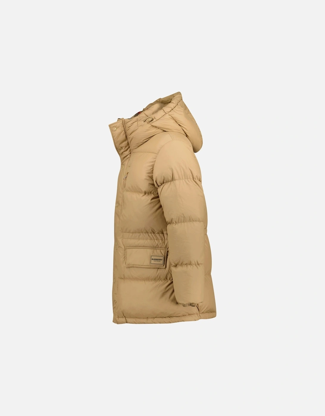 Burberry Haworth Mid Length Down Puffer Jacket Beige