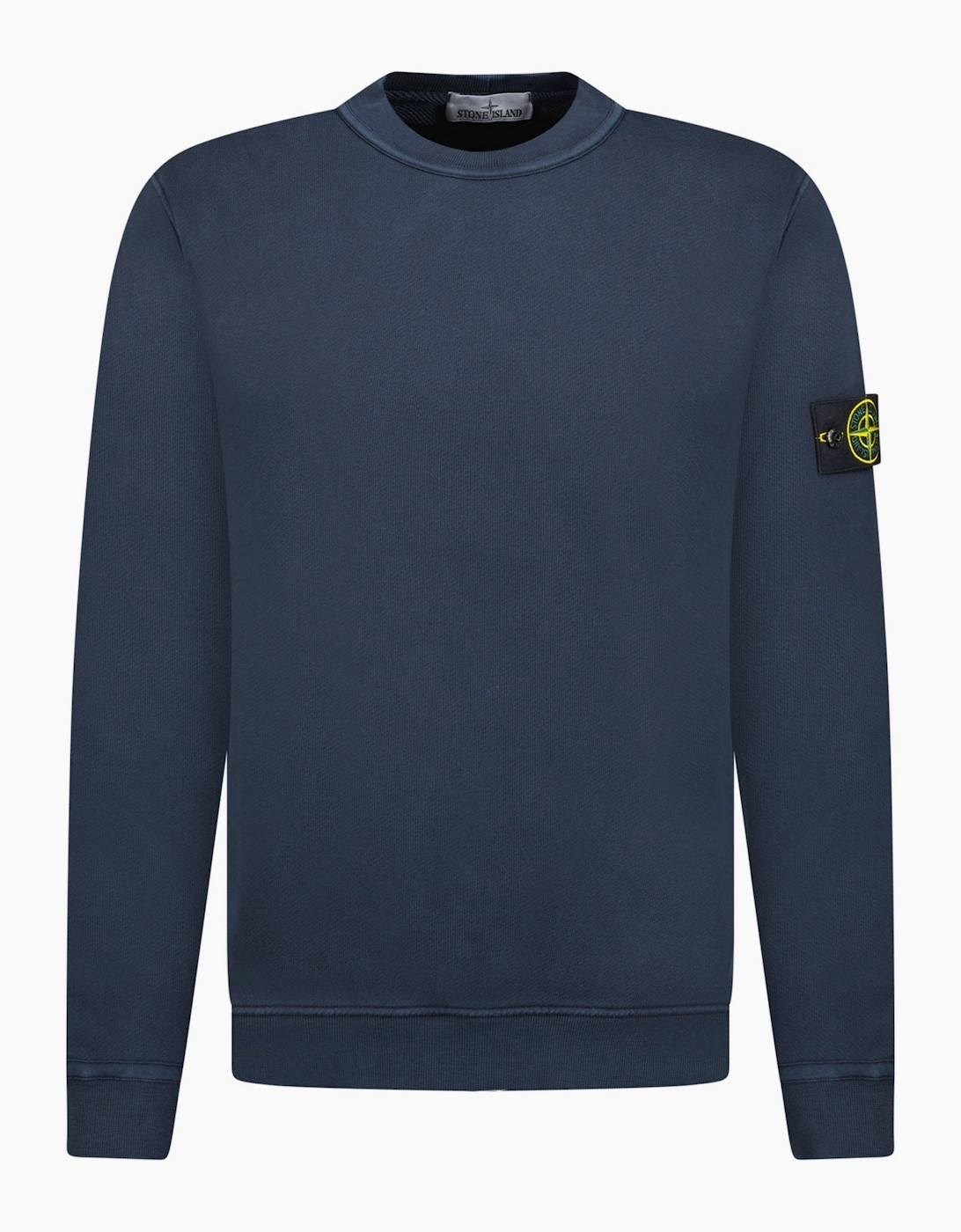 Men's Stone Island Old Effect Crewneck Sweatshirt Navy - Size: 40