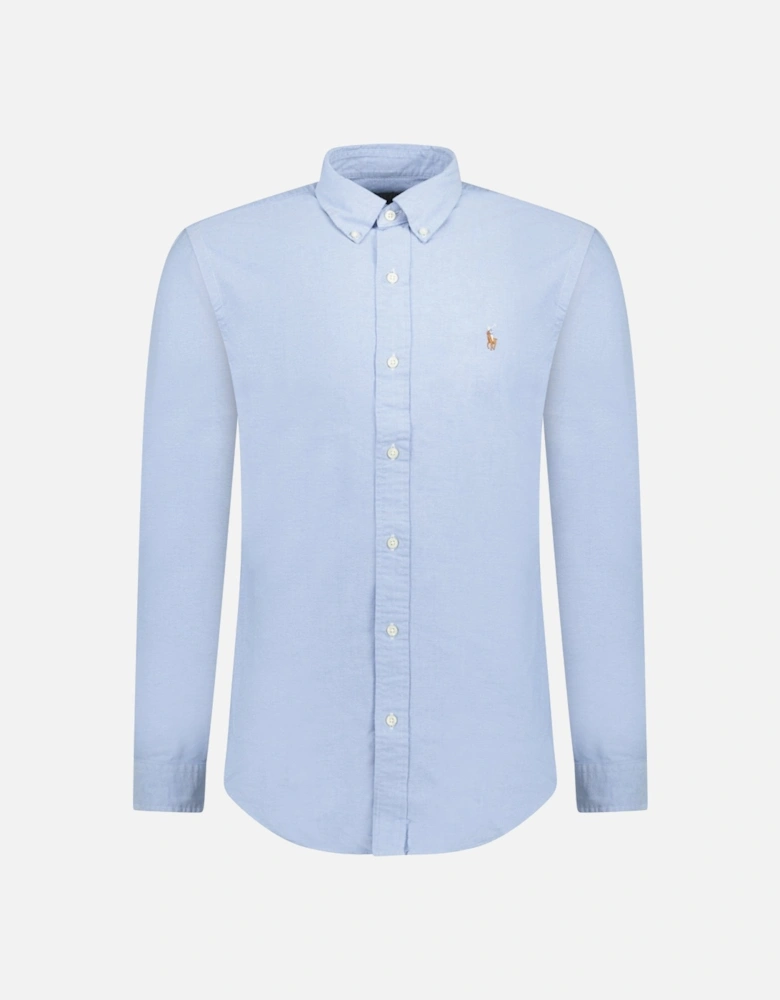 Custom Fit Oxford Shirt Blue