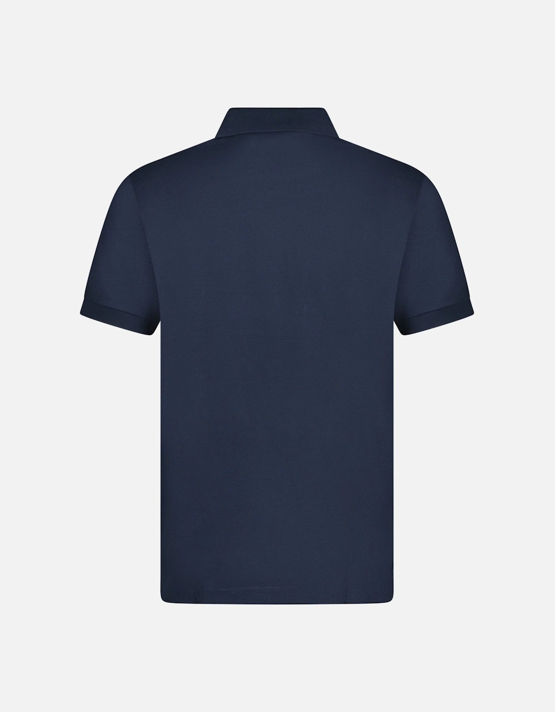 'Hartford' Check Placket Polo Navy