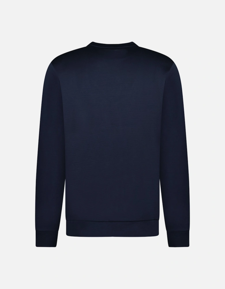 Salbo Mirror Crewneck Sweatshirt Navy