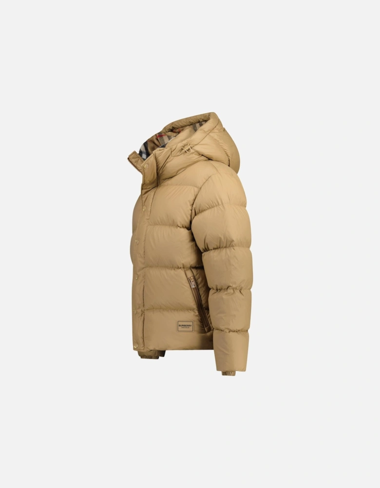 Halsby Down Puffer Jacket Beige