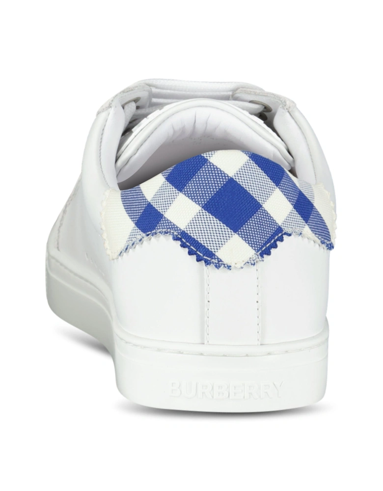 Robin Sneakers White & Blue Check