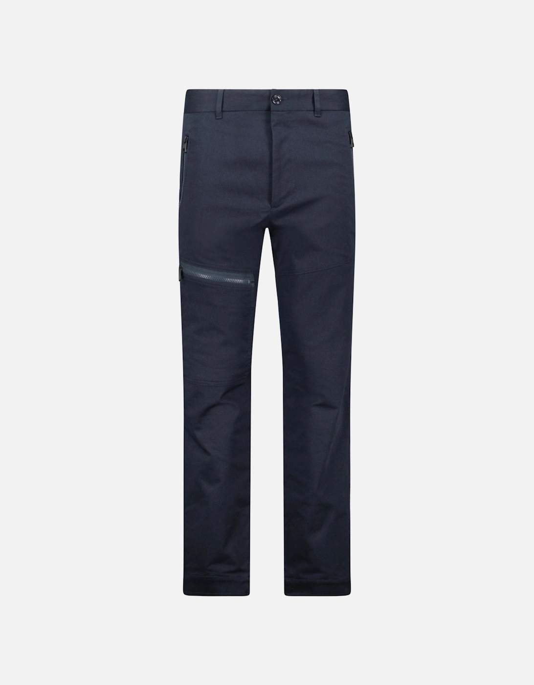 Belt Buckled Trousers Pants Navy