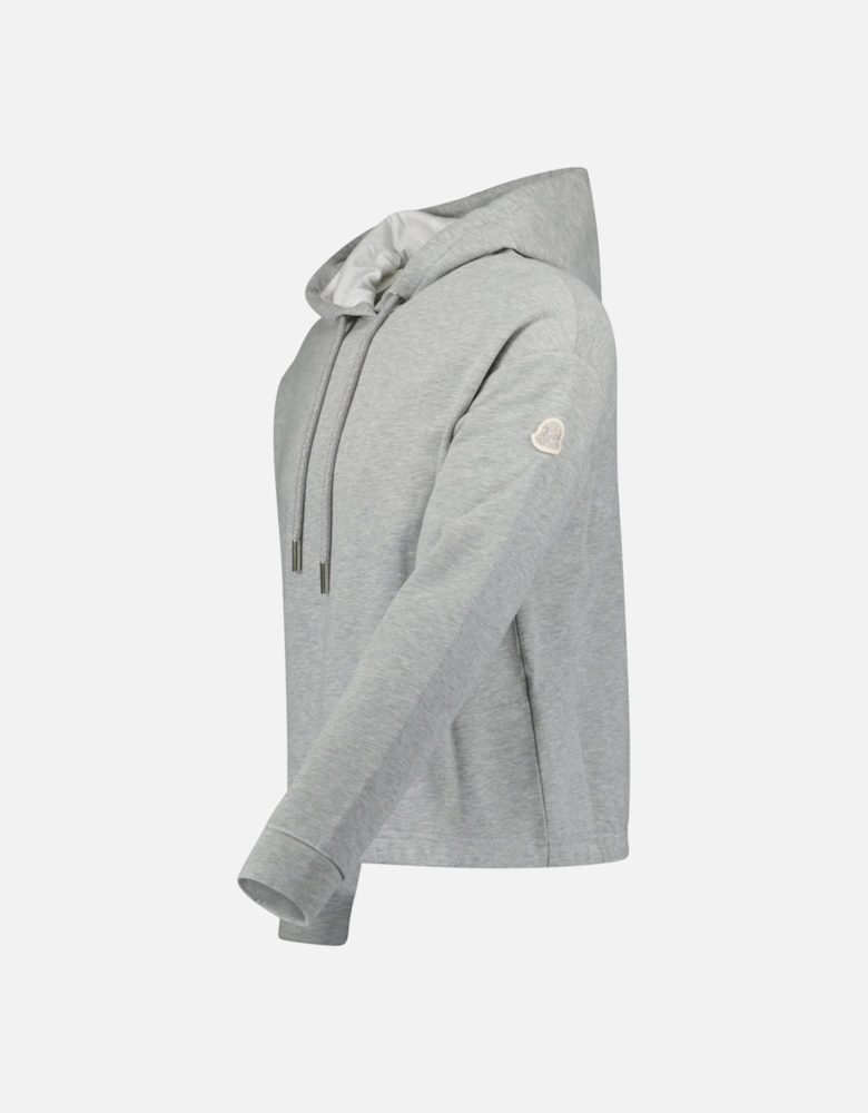 Logo Patch Hoodie in Grey