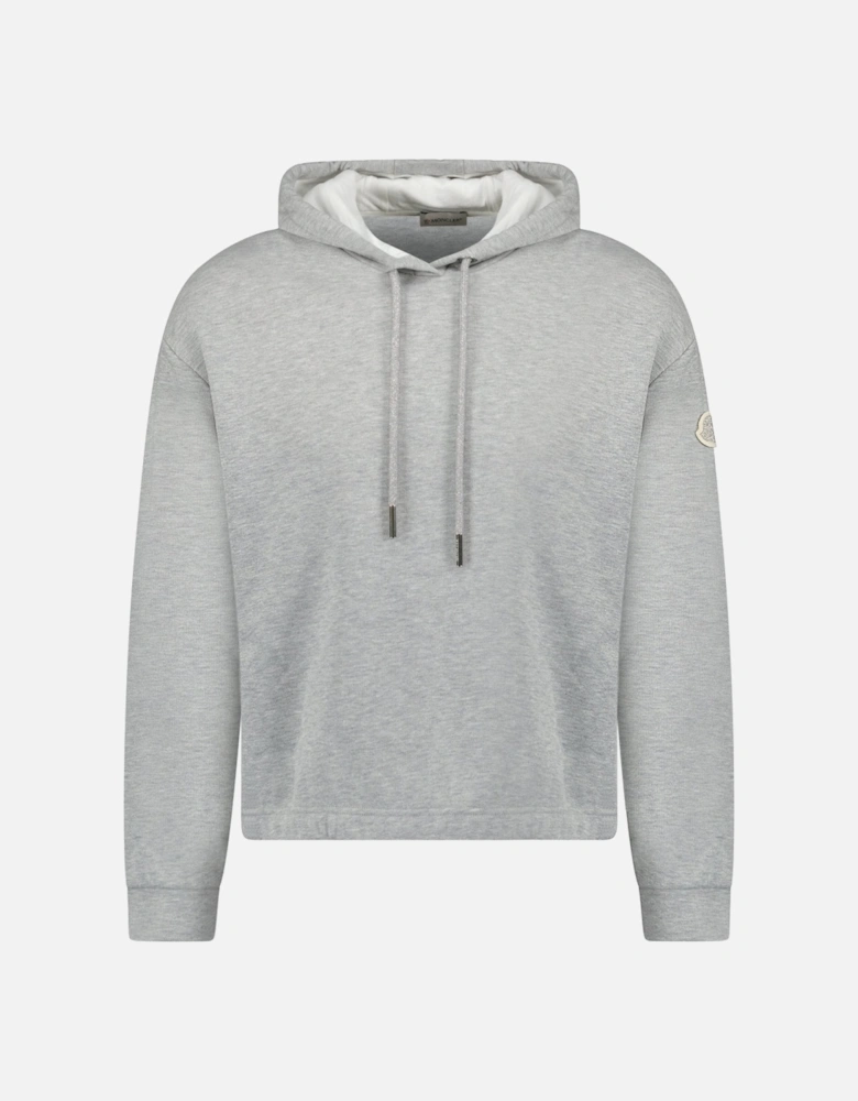 Logo Patch Hoodie in Grey