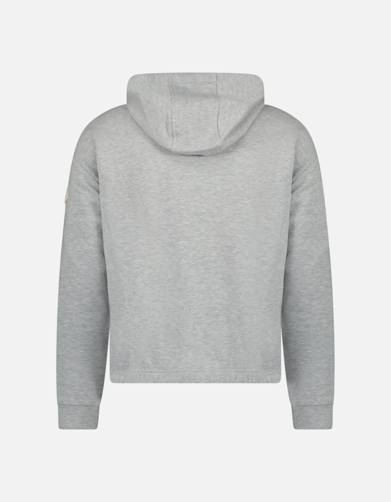 Logo Patch Hoodie in Grey