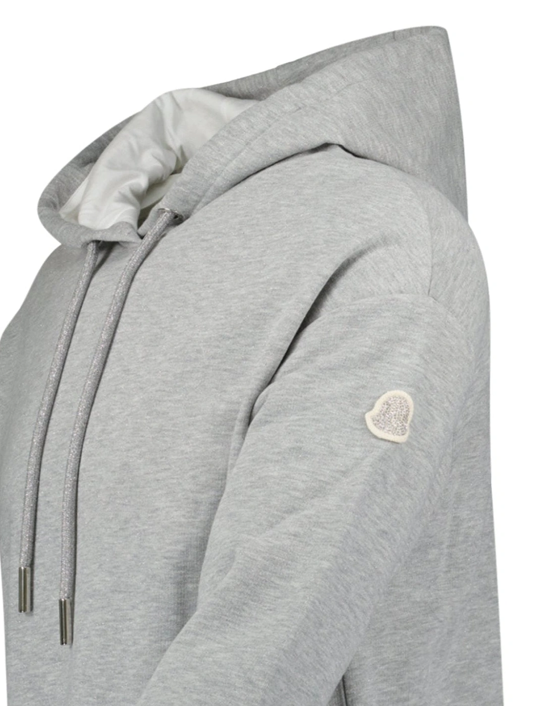 Logo Patch Hoodie in Grey