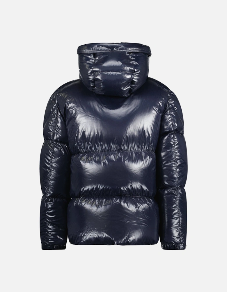 'Baise' Nylon Down Jacket in Navy