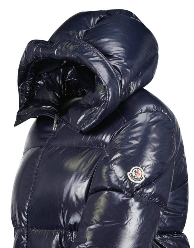 'Baise' Nylon Down Jacket in Navy