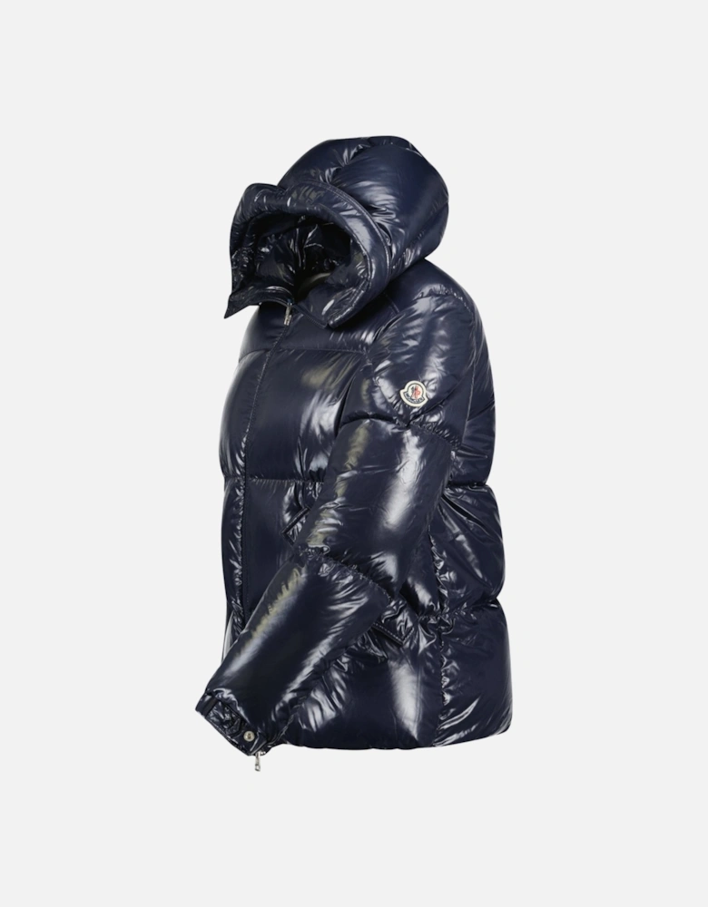 'Baise' Nylon Down Jacket in Navy