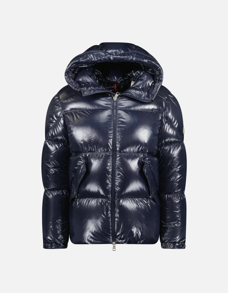 'Baise' Nylon Down Jacket in Navy