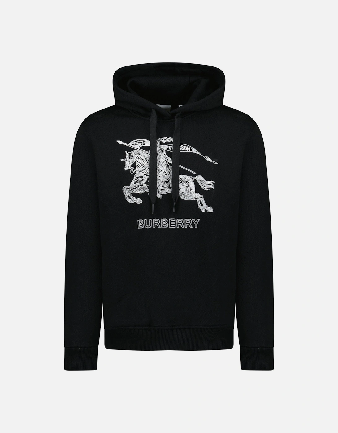 'Drake' Embroidery Hooded Sweatshirt Black, 3 of 2