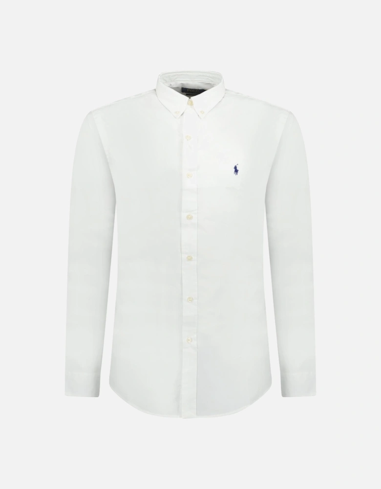 Slim Fit Stretch Oxford Shirt White