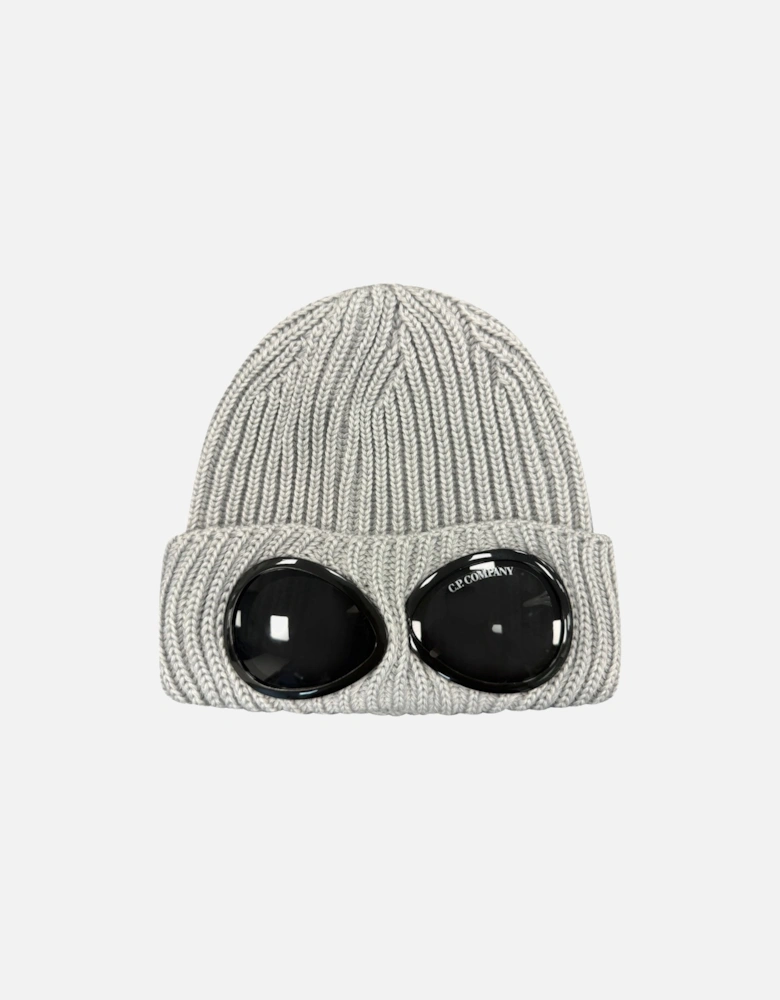 Wool Goggle Beanie Moon Grey