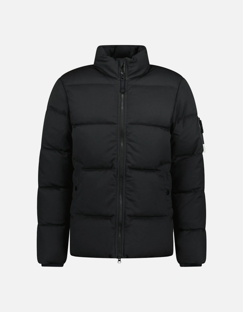 Ghost Wool Twill Down Jacket Black