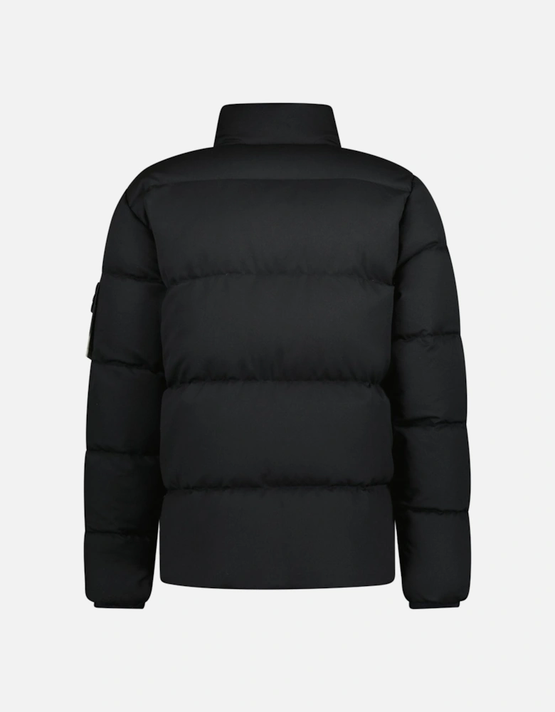 Ghost Wool Twill Down Jacket Black